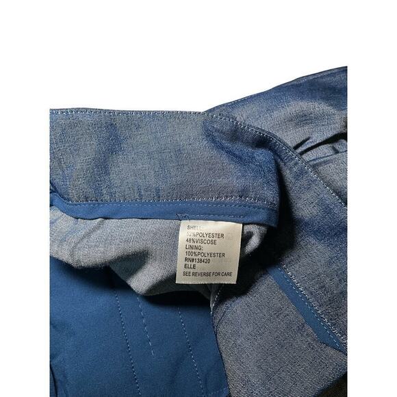 Carlisle Womens Cove Wide Leg Pants High Rise Pleated Front Blue Size 10 NWT - Picture 7 of 8